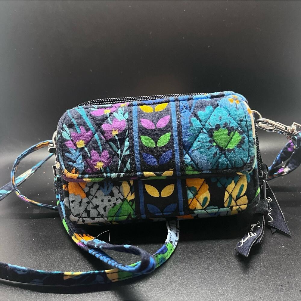 Vera Bradley Midnight Blues All-In-One Crossbody Wallet Purse Retired